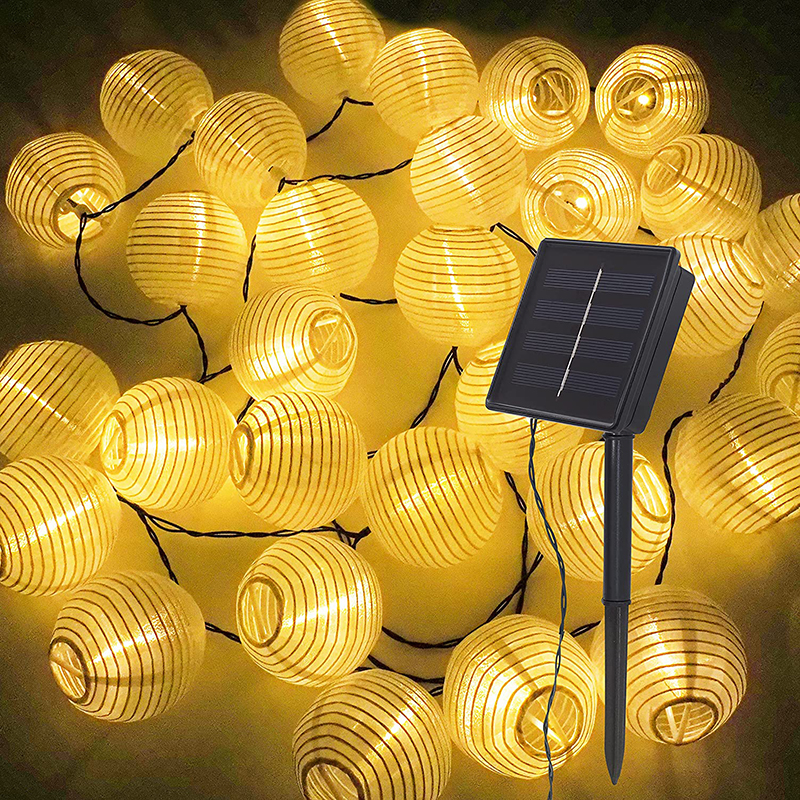 Outdoor Power For Christmas Lights - Waterproof Lantern Solar String Fairy Lights