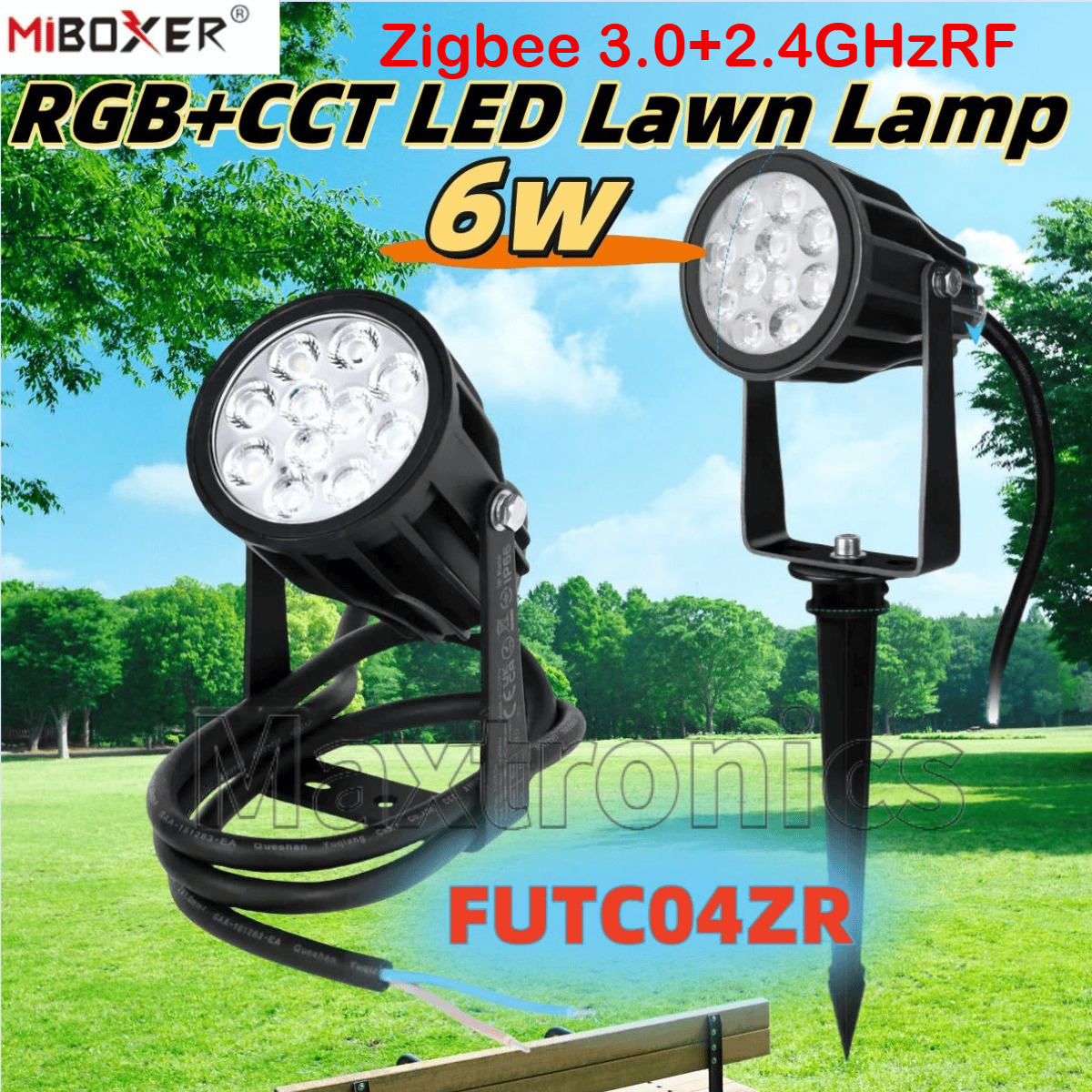 Outdoor Power Point Zigbee - Miboxer Outdoor Waterproof RGB+CCT LED Lawn