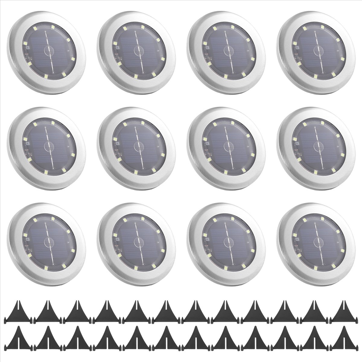 Outdoor Power Outlet Solar - *A14E 12 Pack Solar Lights Outdoor
