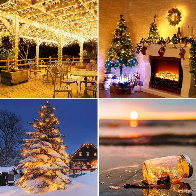 Outdoor Power For Christmas Lights - ONCE Solar Powered Lights 200 LED
