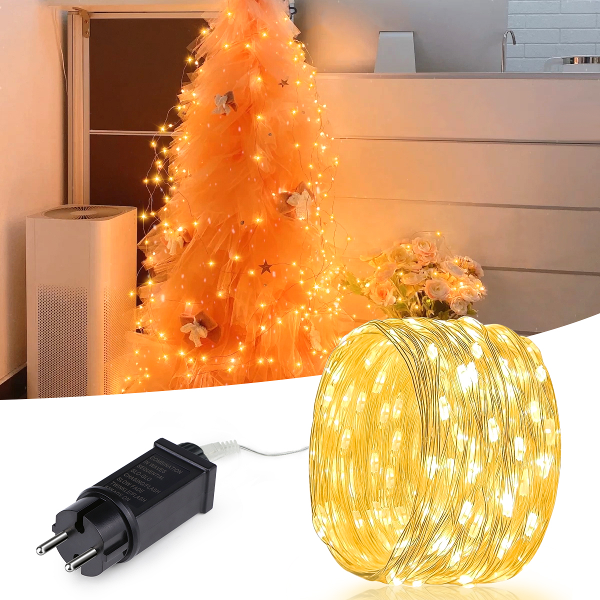 Outdoor Power For Christmas Lights - 10M-100M LED String Fairy Light 220V