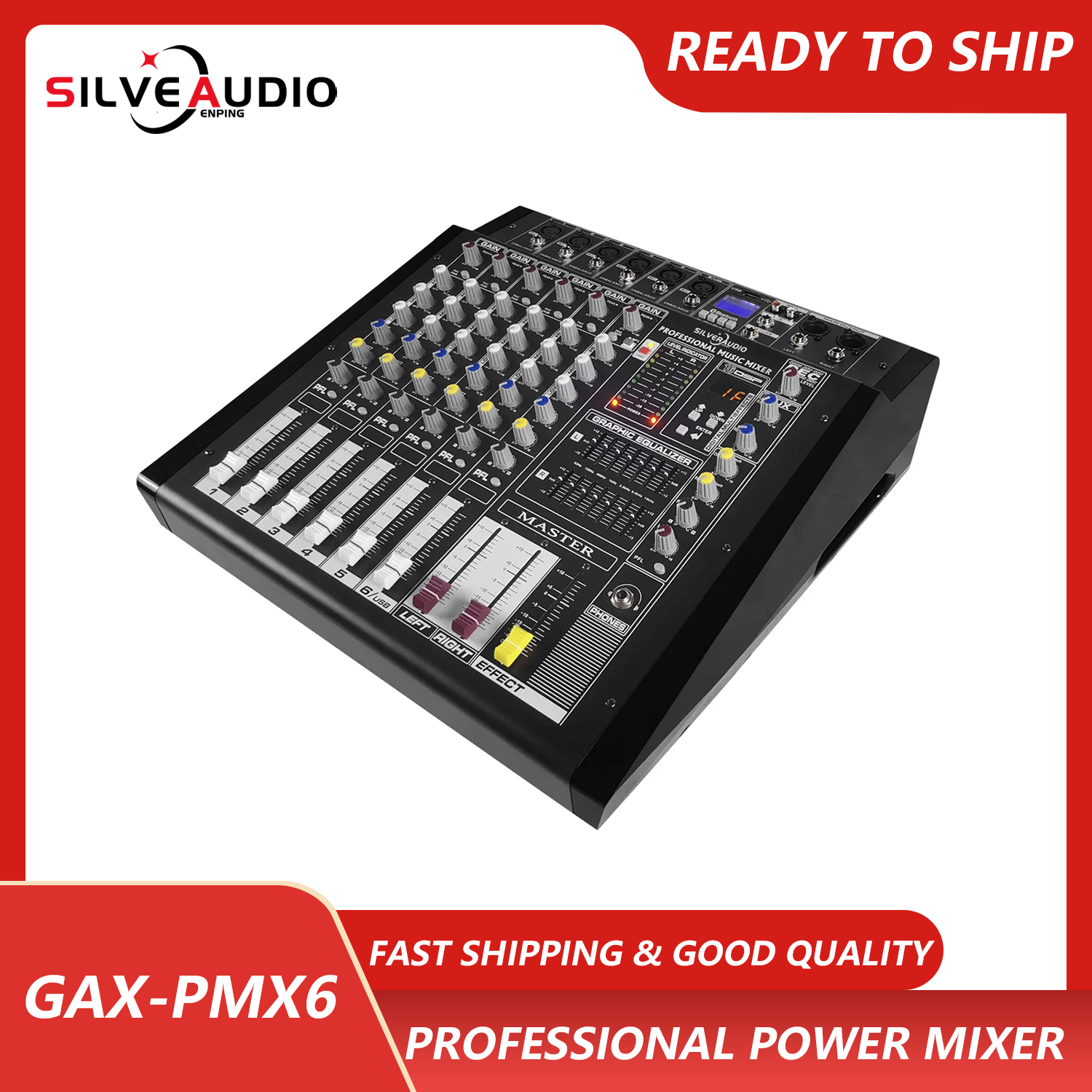 Outdoor Power For Wedding - GAX-PMX6 Professional Stage Performance 6-Channel Audio