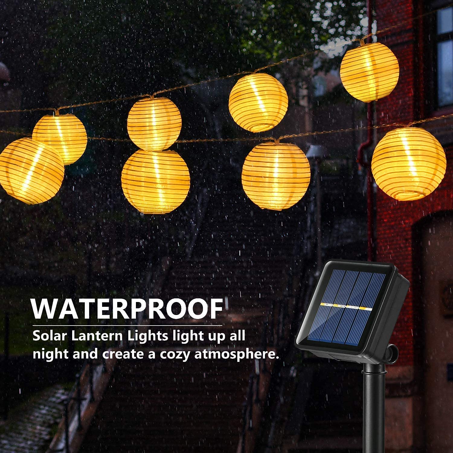 Waterproof Lantern Solar Strin - Outdoor Power For Christmas Lights incelemesi ve fiyatı