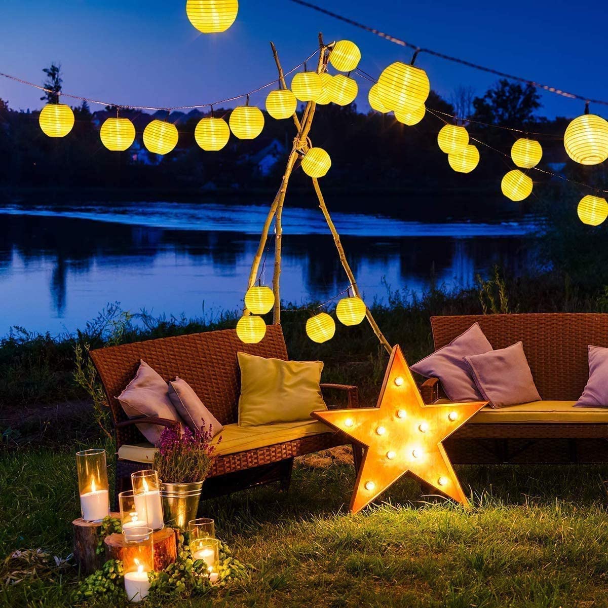 Waterproof Lantern Solar Strin - Outdoor Power For Christmas Lights incelemesi ve fiyatı