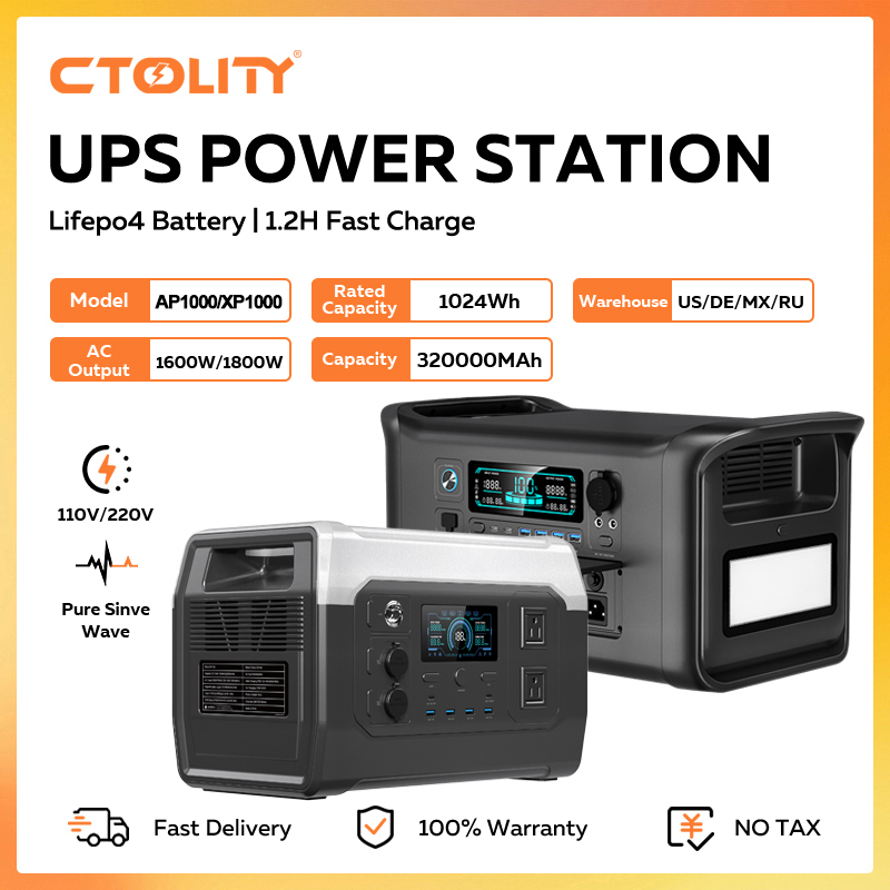 CTOLITY 1800W Portable Power S - Outdoor Power Outlet Solar incelemesi ve fiyatı