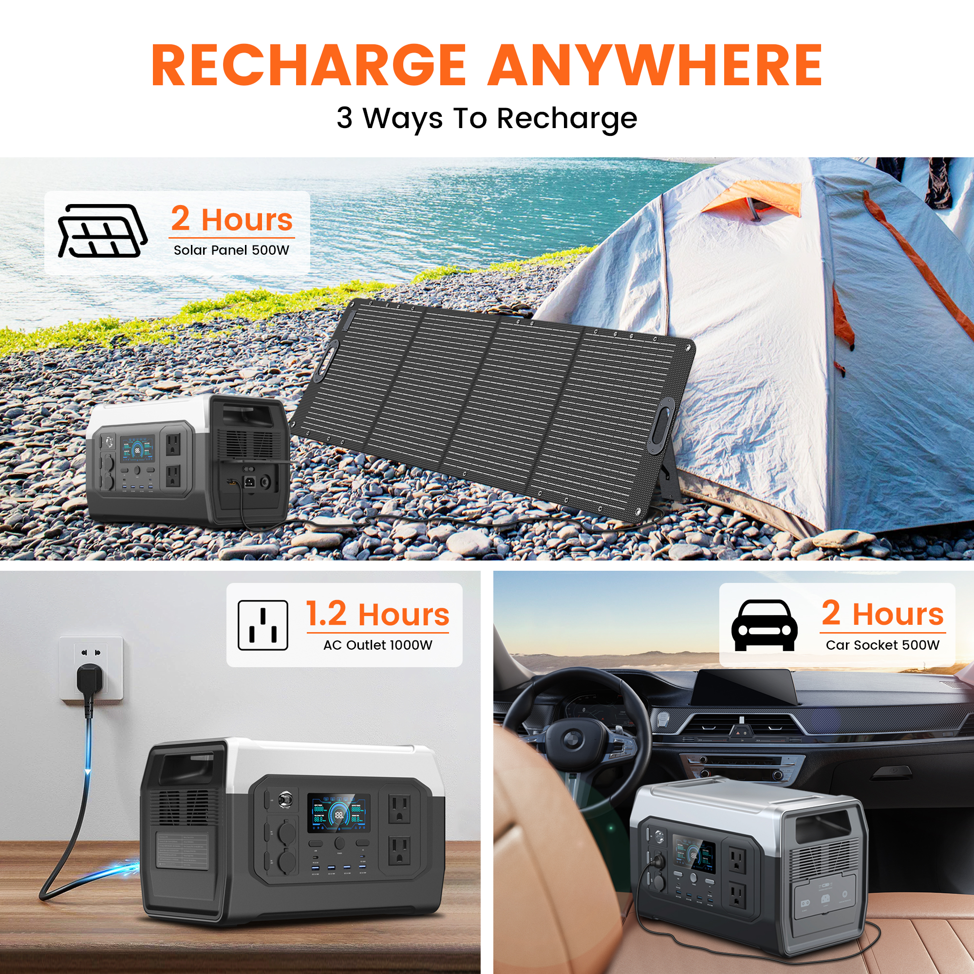 CTOLITY 1800W Portable Power S - Outdoor Power Outlet Solar incelemesi ve fiyatı