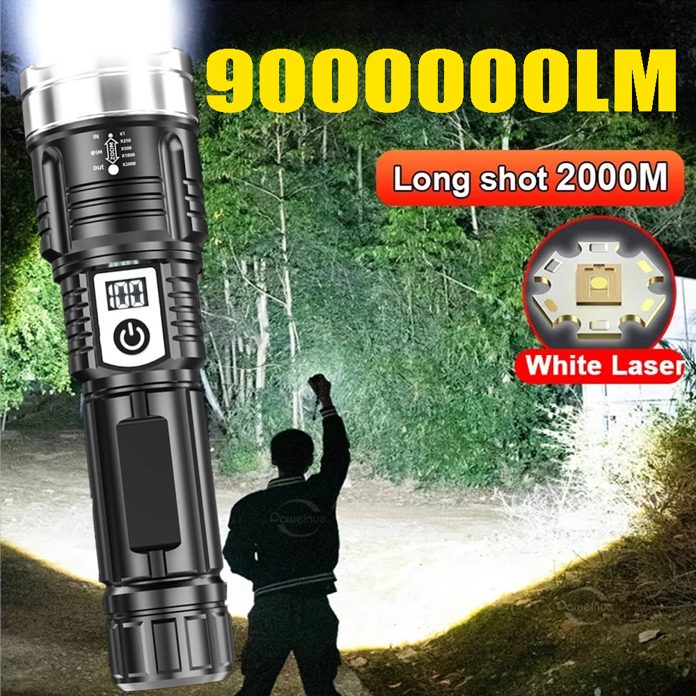 High Power 200000LM LED Flashl - Outdoor Power For Camping incelemesi ve fiyatı