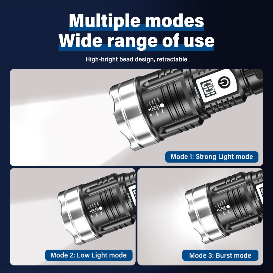 High Power 200000LM LED Flashl - Outdoor Power For Camping incelemesi ve fiyatı