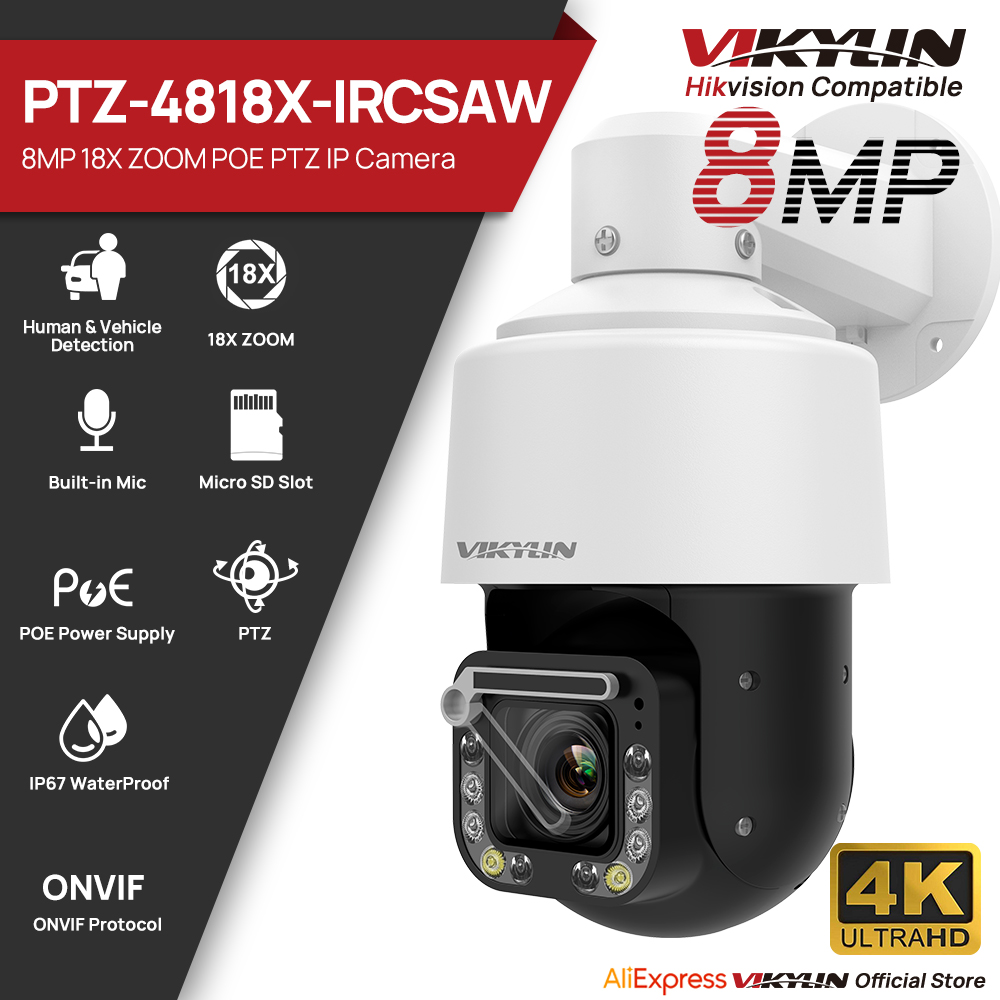 Vikylin 4K 8MP 18X Optical Zoo - Outdoor Power G Motion incelemesi ve fiyatı