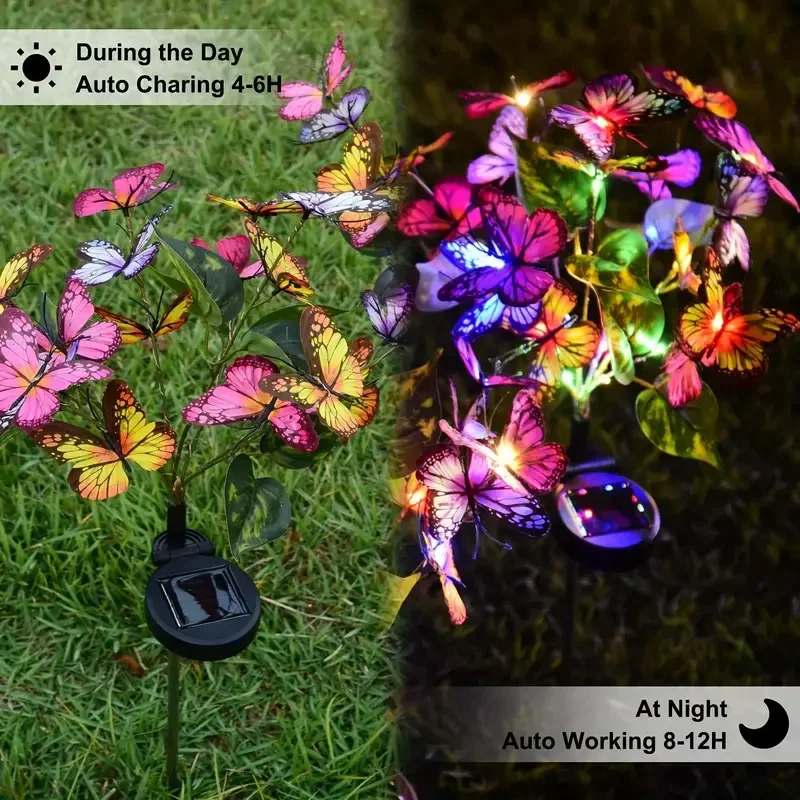 Solar LED Butterfly Garden Lig - Outdoor Power Outlet Solar incelemesi ve fiyatı