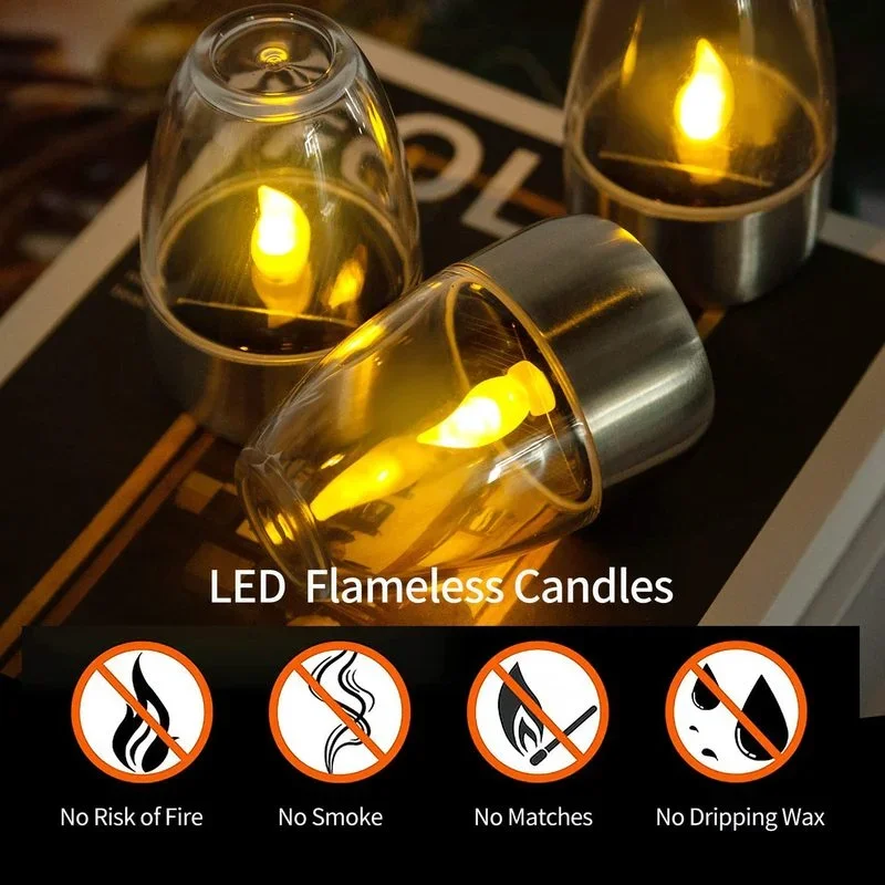 Solar Powered Flameless Candle - Outdoor Power For Wedding incelemesi ve fiyatı