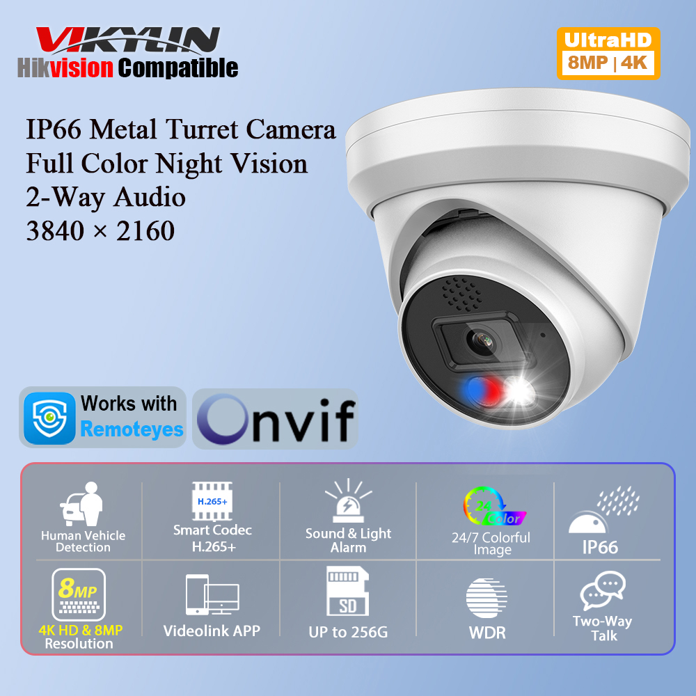 Vikylin 4K 8MP Alarm Full Colo - Outdoor Power G Motion incelemesi ve fiyatı