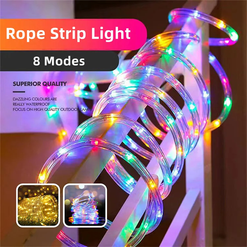 LED Solar Strip Rope Tube Fair - Outdoor Power For Christmas Lights incelemesi ve fiyatı