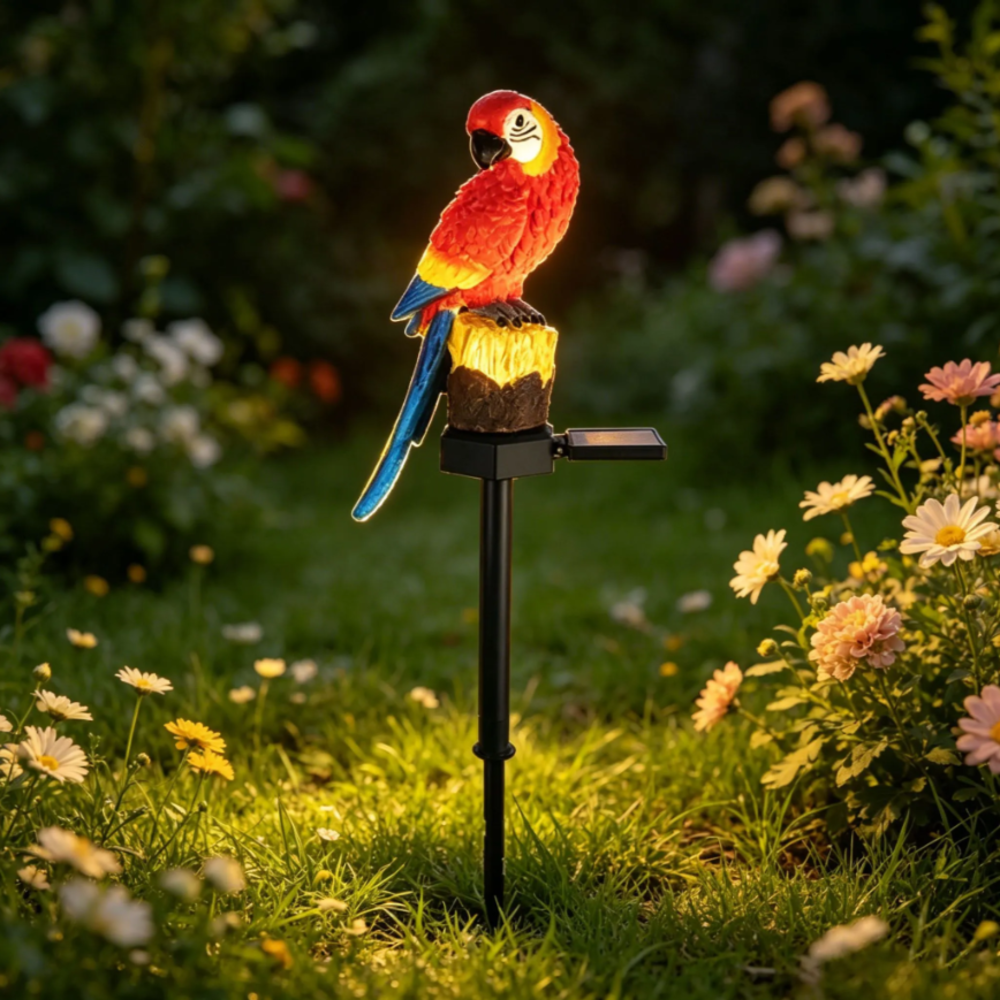 Solar Resin Parrot Decorative  - Outdoor Power Outlet Solar incelemesi ve fiyatı