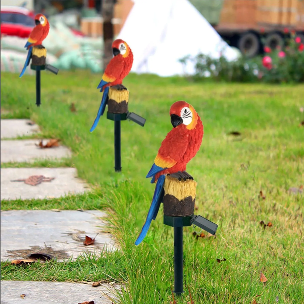 Solar Resin Parrot Decorative  - Outdoor Power Outlet Solar incelemesi ve fiyatı
