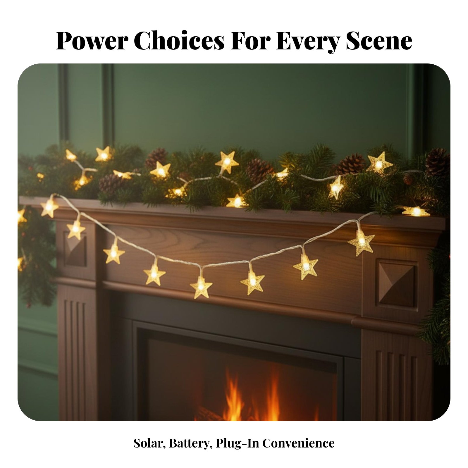 Solar Powered LED Fairy Lights - Outdoor Power For Christmas Lights incelemesi ve fiyatı