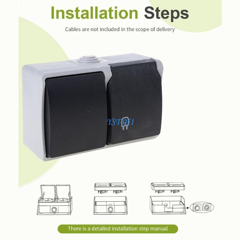 E15A Waterproof Outlet with Co - Outdoor Power Outlet Install incelemesi ve fiyatı