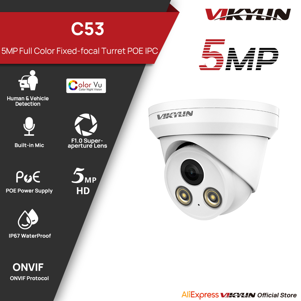 VIKYLIN 5MP Full Color IP Came - Outdoor Power G Motion incelemesi ve fiyatı