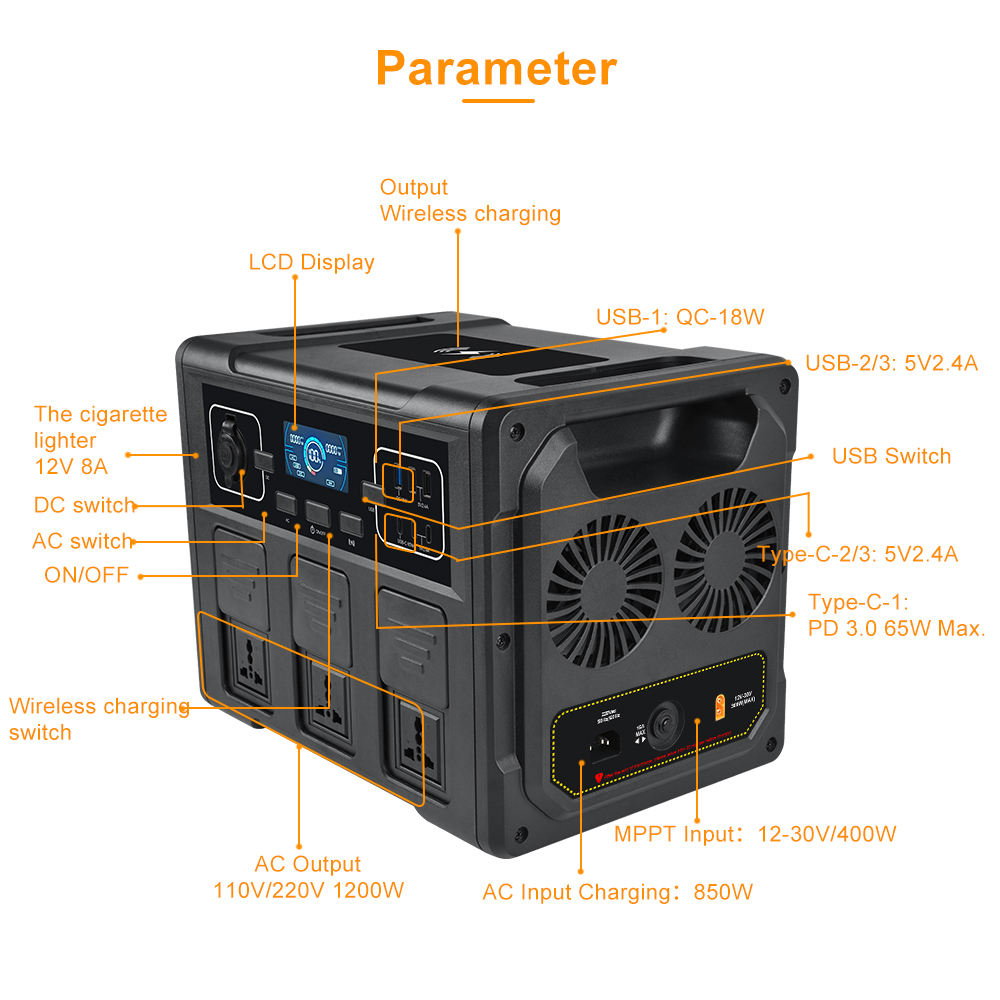 1200W Portable Solar Generator - Outdoor Power For Camping incelemesi ve fiyatı