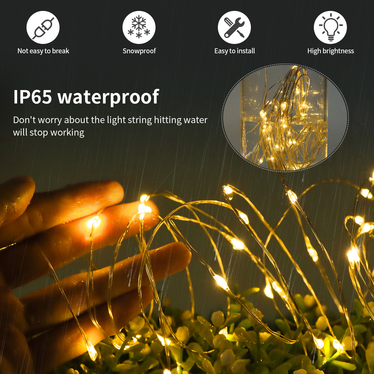 10M-100M LED String Fairy Ligh - Outdoor Power For Christmas Lights incelemesi ve fiyatı