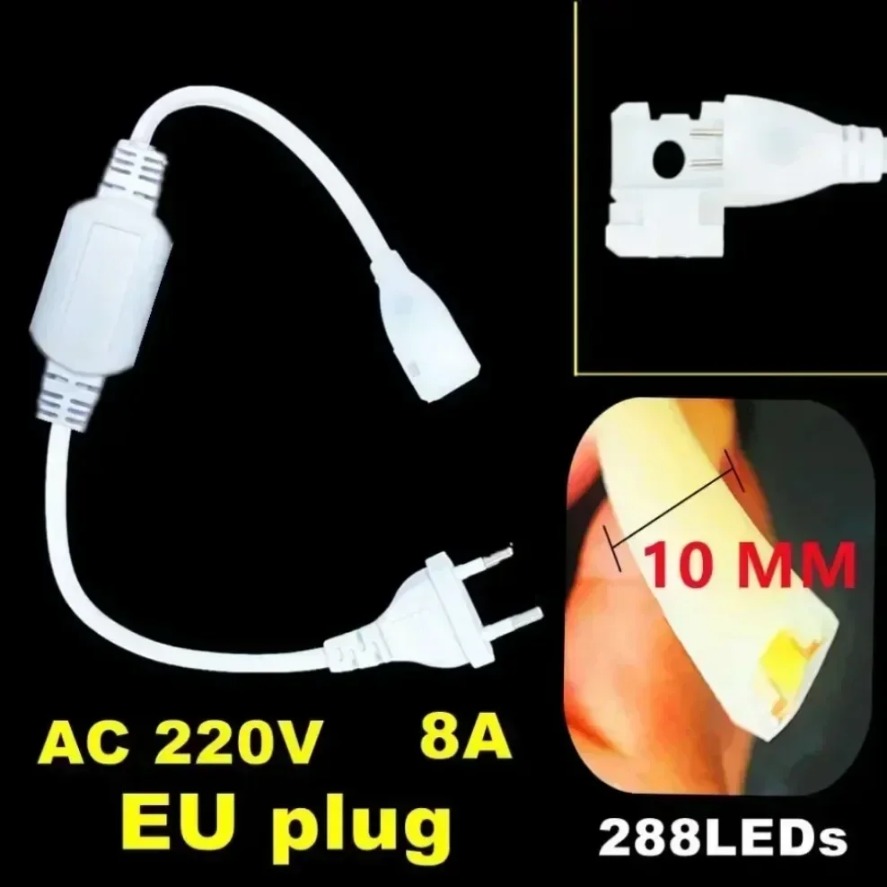 288LEDs/m COB LED Strip 220V D - Outdoor Kitchen Power incelemesi ve fiyatı
