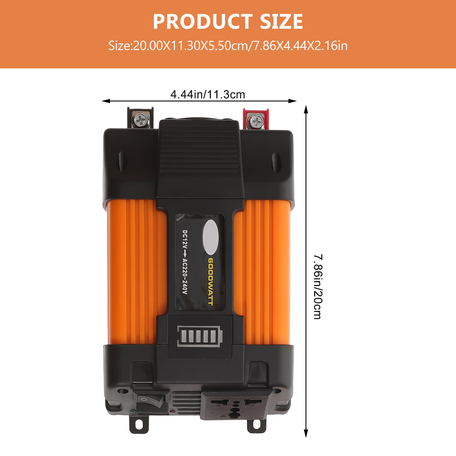 1Set 6000W Dual USB Car Invert - Outdoor Power Adapter Usb incelemesi ve fiyatı