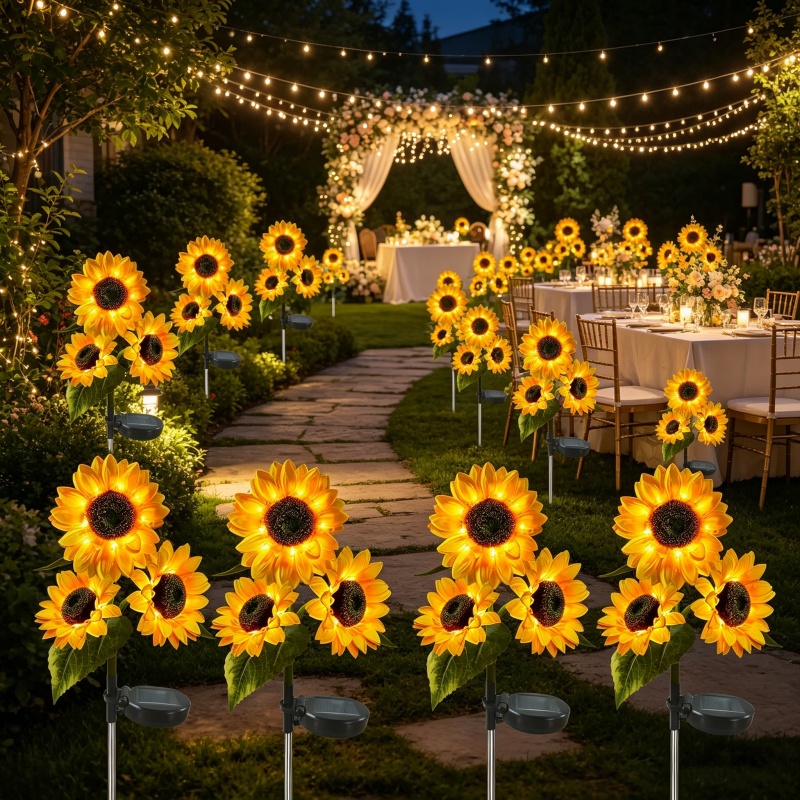 Solar Powered LED Sunflower La - Outdoor Power For Wedding incelemesi ve fiyatı