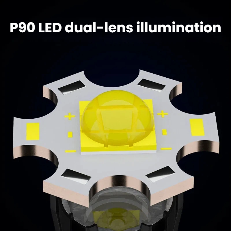 High-power P90 LED Flashlight  - Outdoor Power For Camping incelemesi ve fiyatı