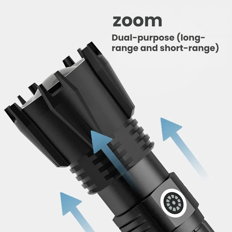 High-power P90 LED Flashlight  - Outdoor Power For Camping incelemesi ve fiyatı