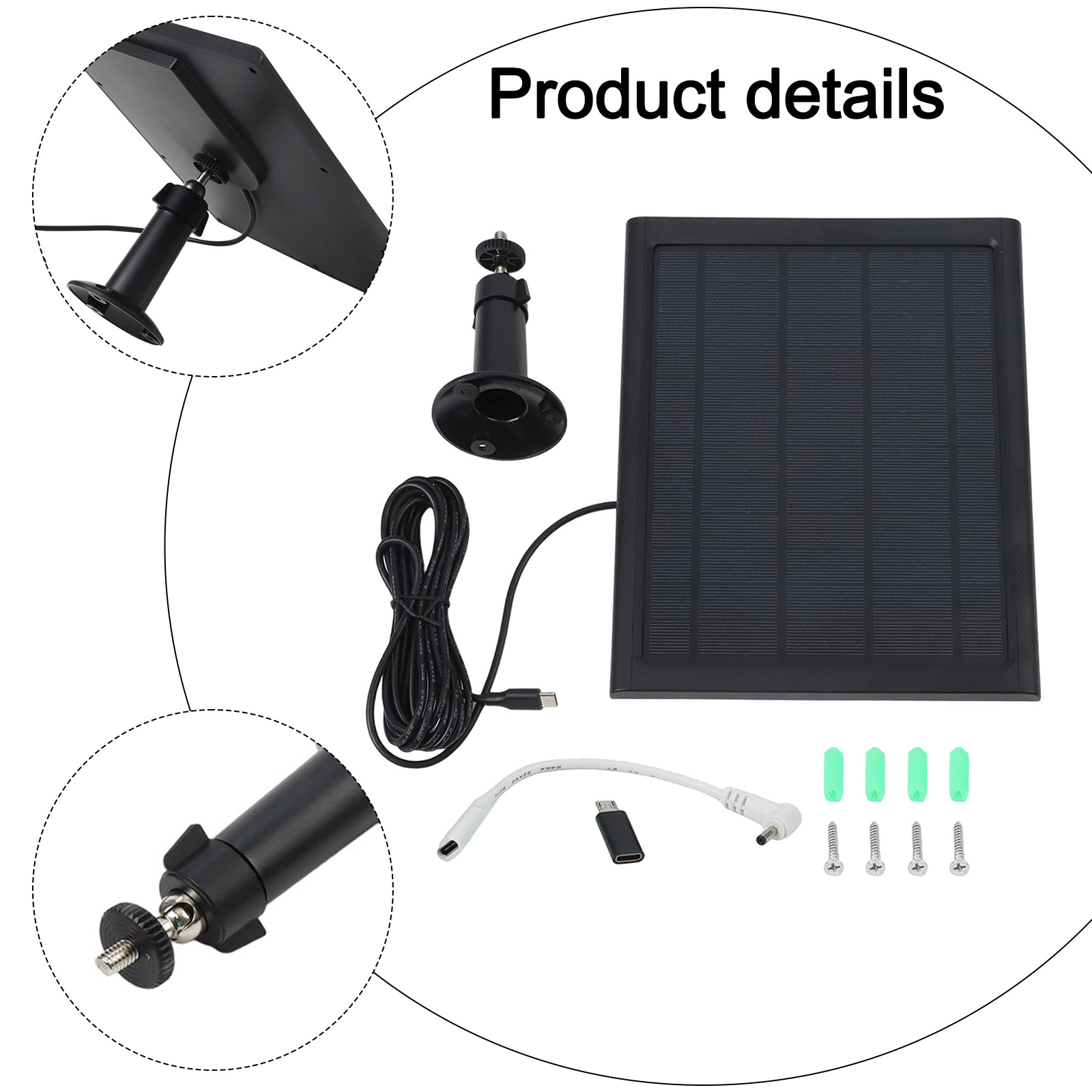 For Ring Devices Solar Charger - Outdoor Power Adapter Usb incelemesi ve fiyatı