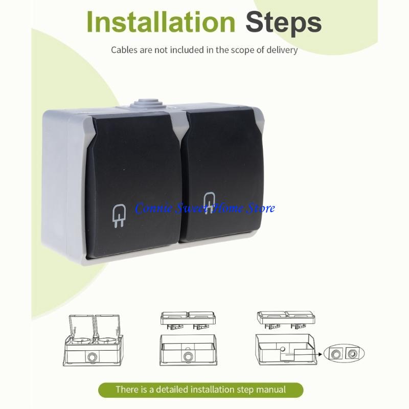 LXAF 2 Gang Waterproof Outlet  - Outdoor Power Outlet Install incelemesi ve fiyatı