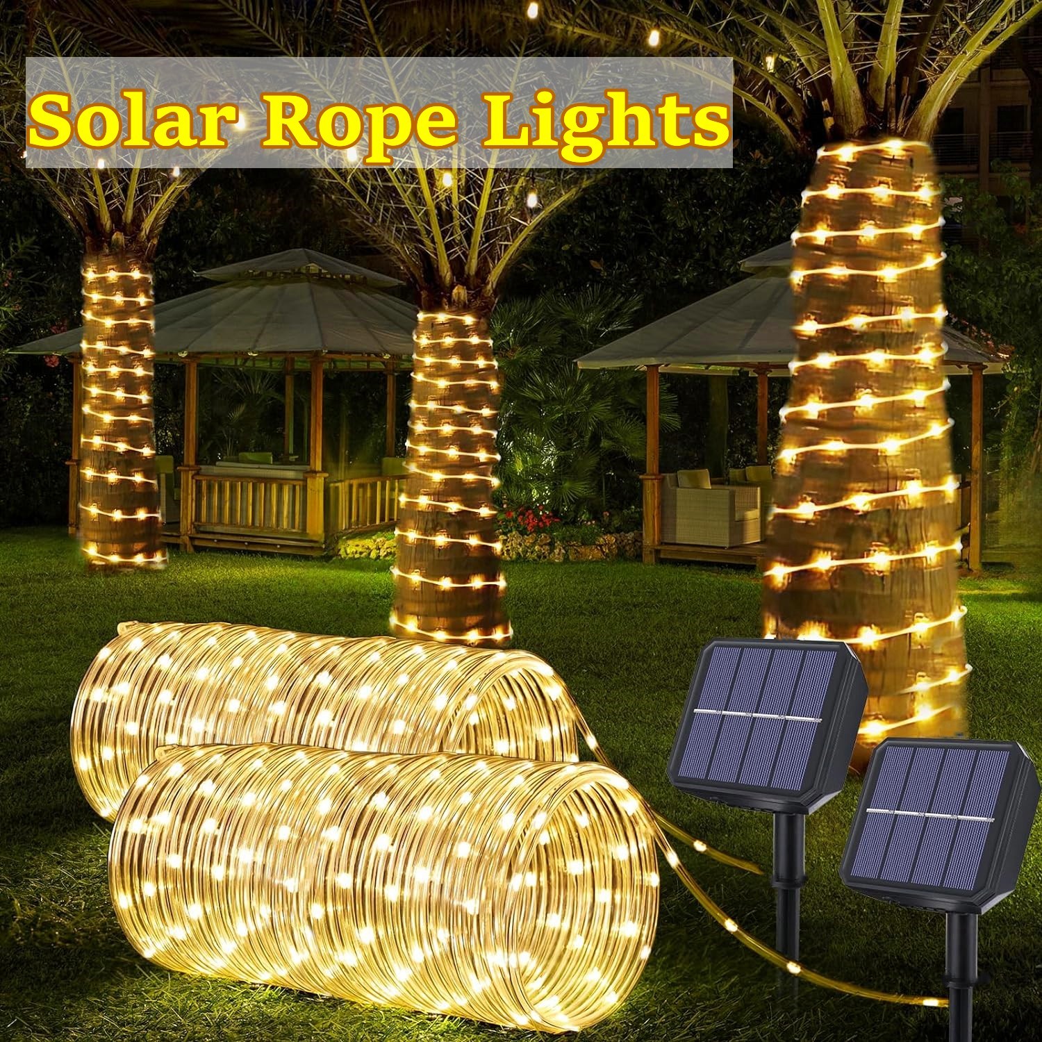 LED Solar Strip Rope Tube Fair - Outdoor Power For Christmas Lights incelemesi ve fiyatı