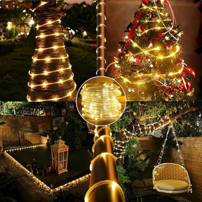 LED Solar Strip Rope Tube Fair - Outdoor Power For Christmas Lights incelemesi ve fiyatı