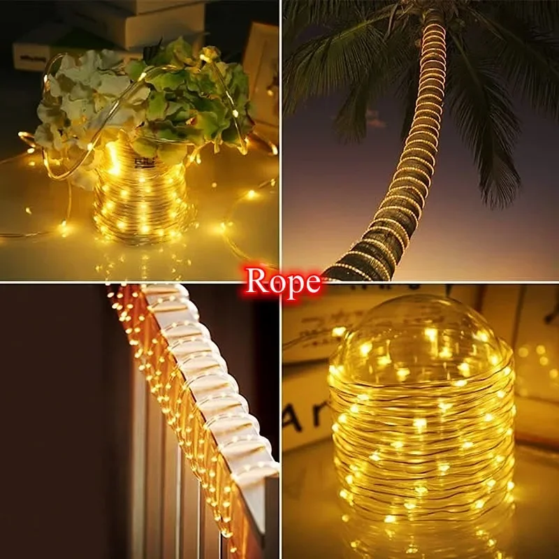 LED Solar Strip Rope Tube Fair - Outdoor Power For Christmas Lights incelemesi ve fiyatı