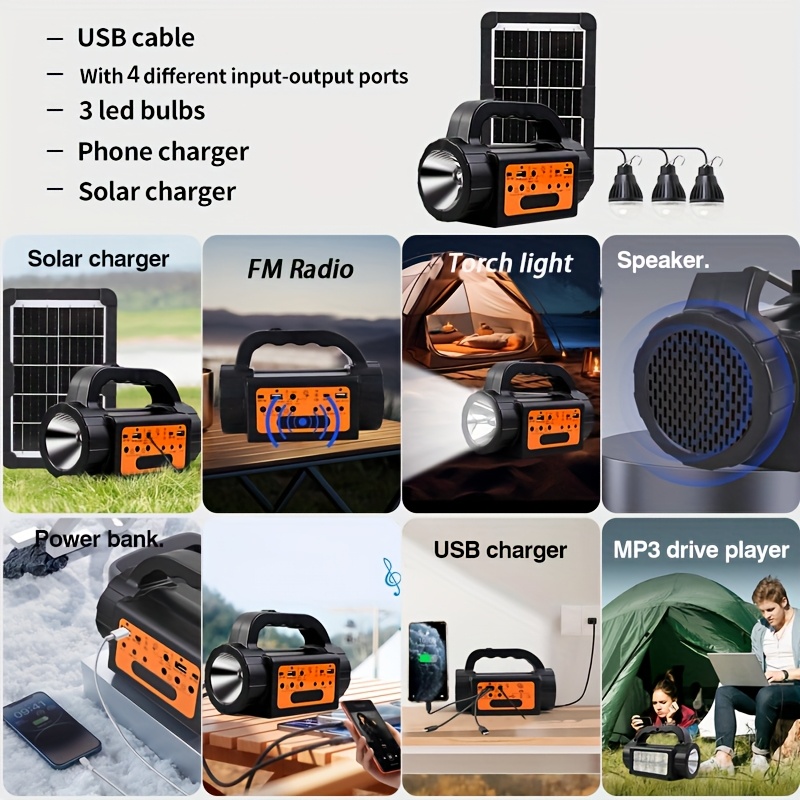 Solar Rechargeable Camping Lig - Outdoor Power For Camping incelemesi ve fiyatı