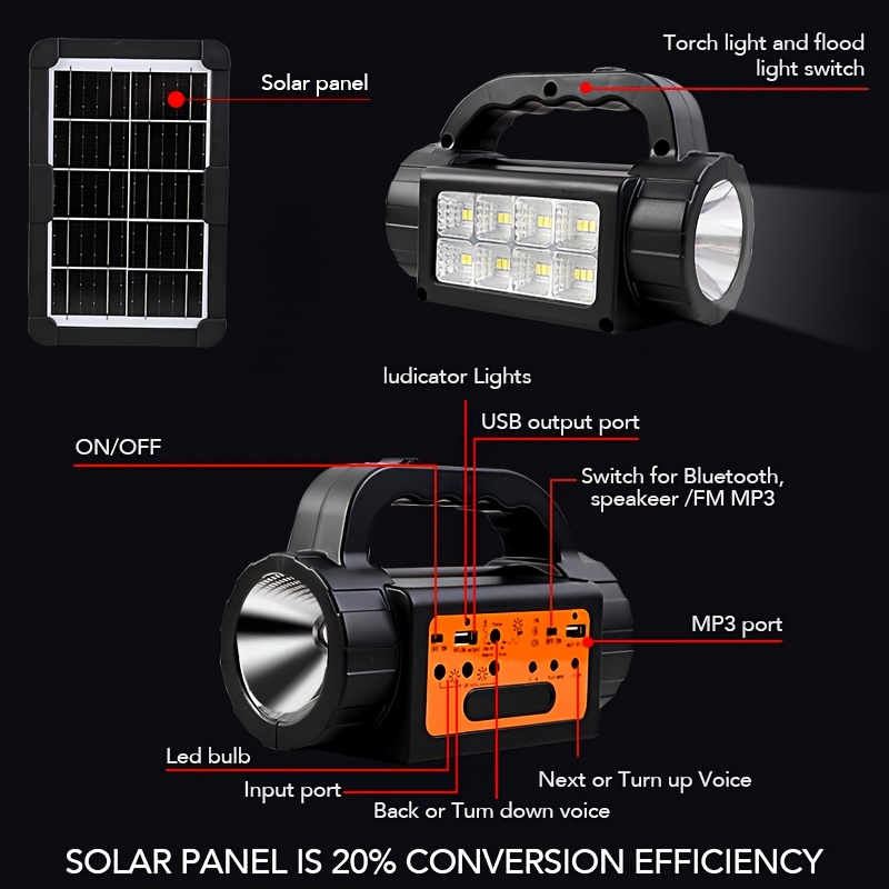Solar Rechargeable Camping Lig - Outdoor Power For Camping incelemesi ve fiyatı