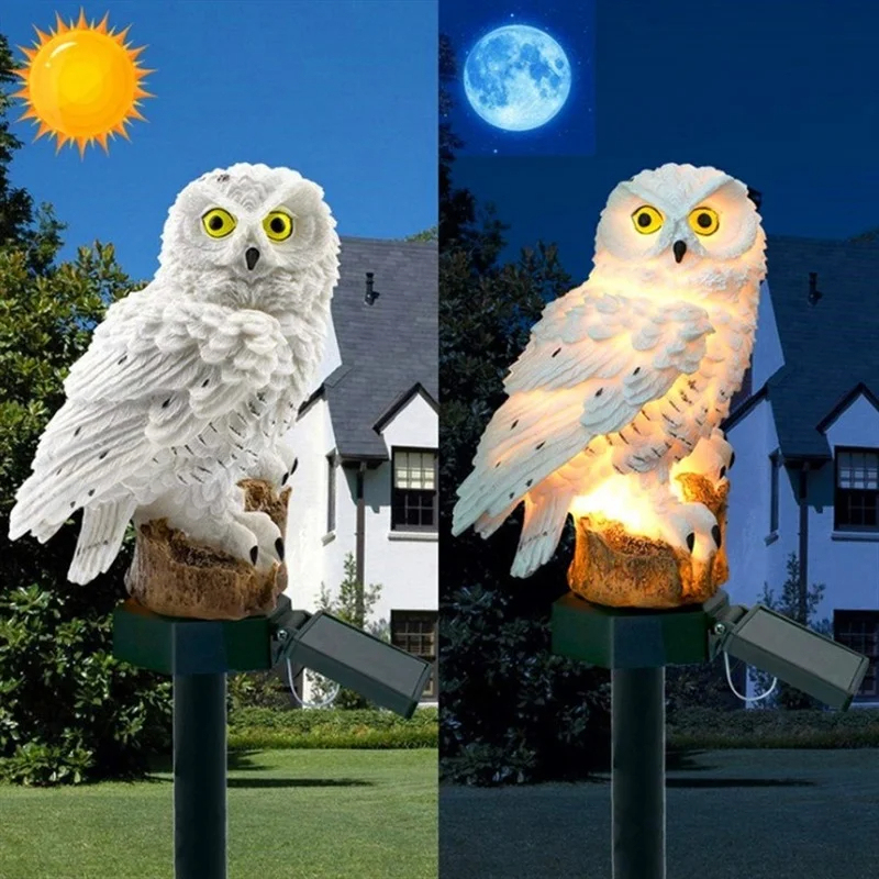 Solar Owl Statue Garden Light  - Outdoor Power Outlet Solar incelemesi ve fiyatı