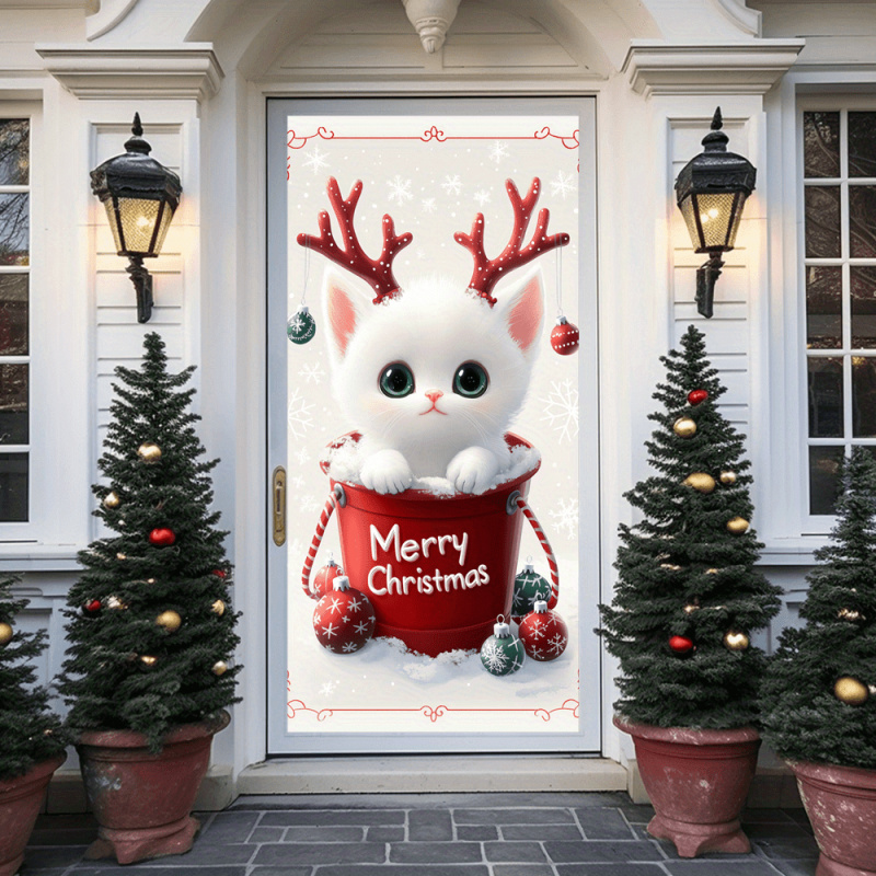 1pc2D flat, Christmas cat door - Outdoor Power For Wedding incelemesi ve fiyatı