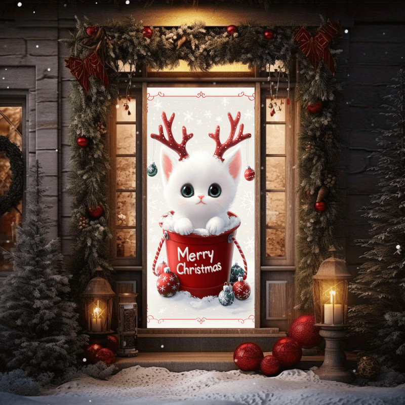 1pc2D flat, Christmas cat door - Outdoor Power For Wedding incelemesi ve fiyatı