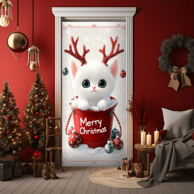 1pc2D flat, Christmas cat door - Outdoor Power For Wedding incelemesi ve fiyatı