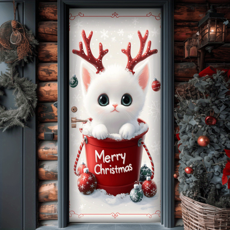 1pc2D flat, Christmas cat door - Outdoor Power For Wedding incelemesi ve fiyatı