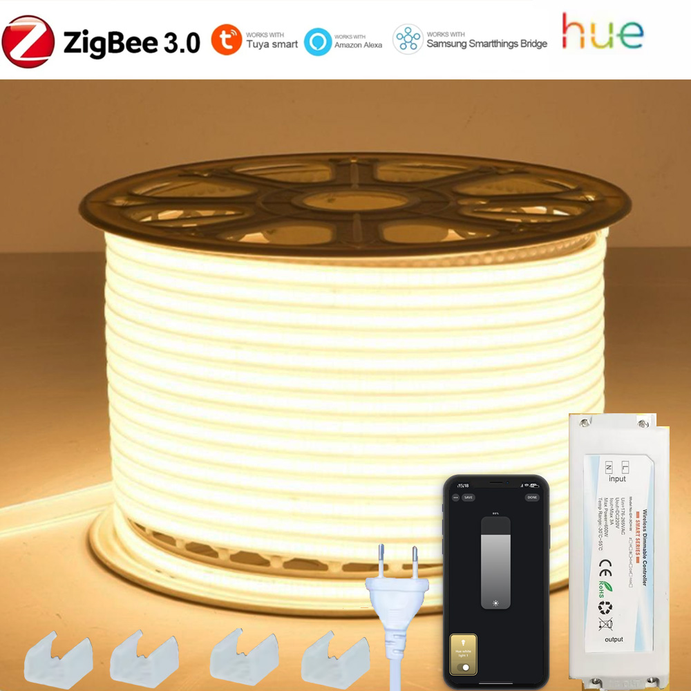 ZIGBEE 3.0 220V COB LED Strip  - Outdoor Power Point Zigbee incelemesi ve fiyatı