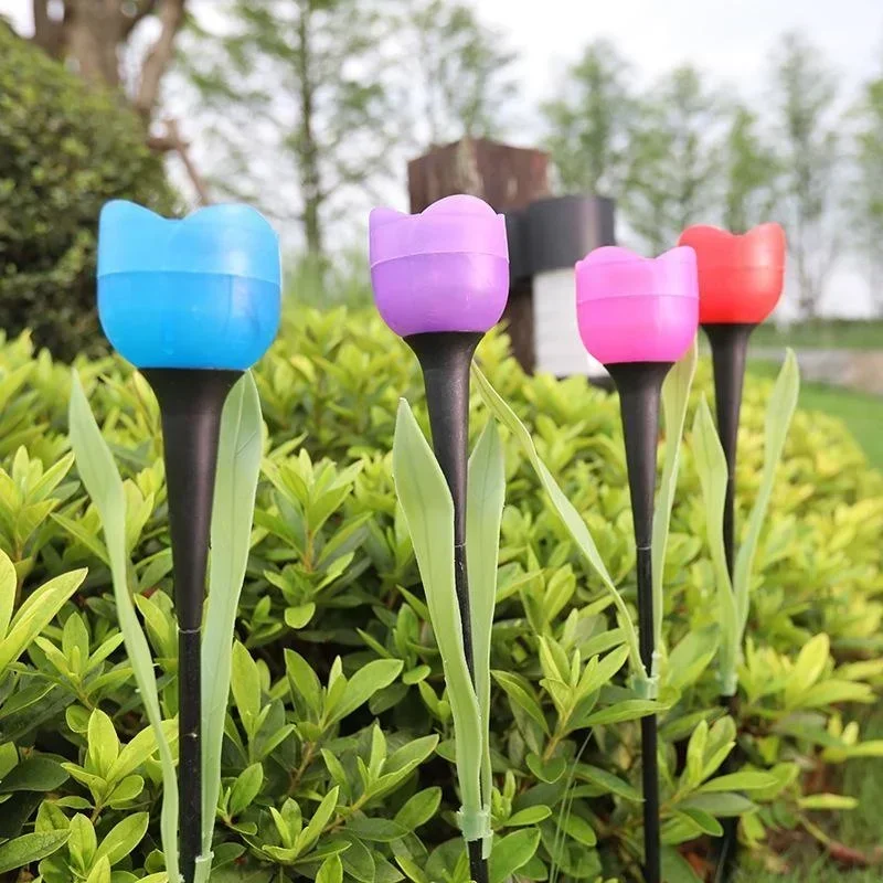 1Pcs Garden Tulip Flower Shape - Outdoor Power Outlet Solar incelemesi ve fiyatı