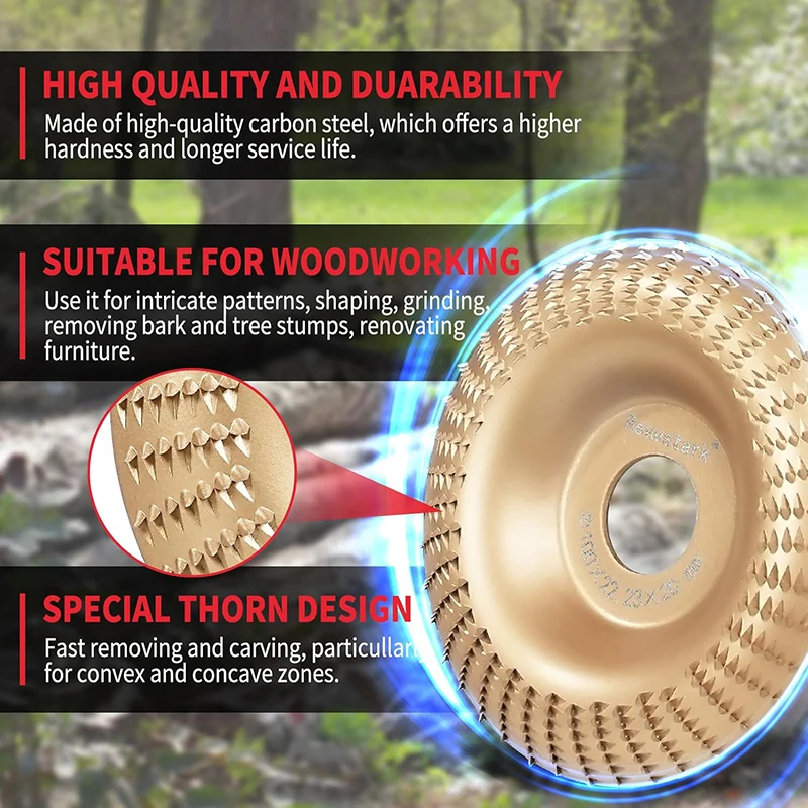 XMSJ 3PCS Wood Carving Disc fo - Stump Grinder Attachment incelemesi ve fiyatı