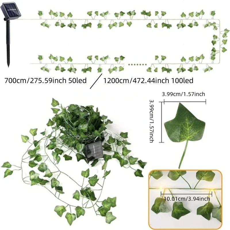 50/100 LED Solar Powered Artif - Outdoor Power For Christmas Lights incelemesi ve fiyatı
