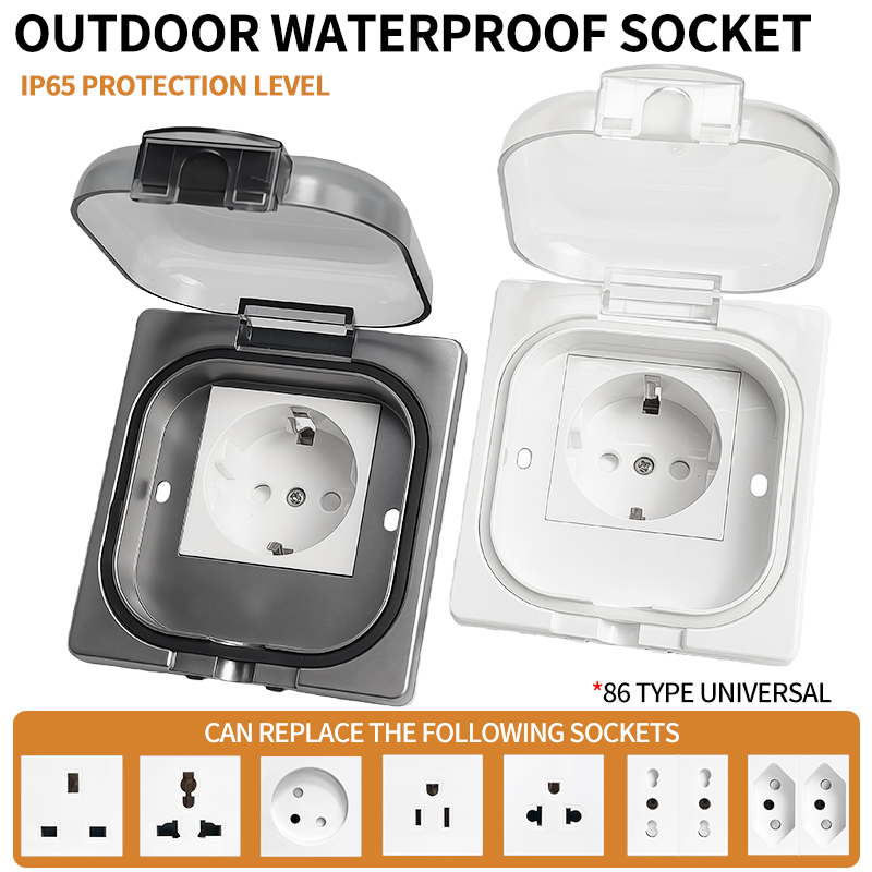 IP65 Waterproof Outdoor Socket - Outdoor Power Adapter incelemesi ve fiyatı