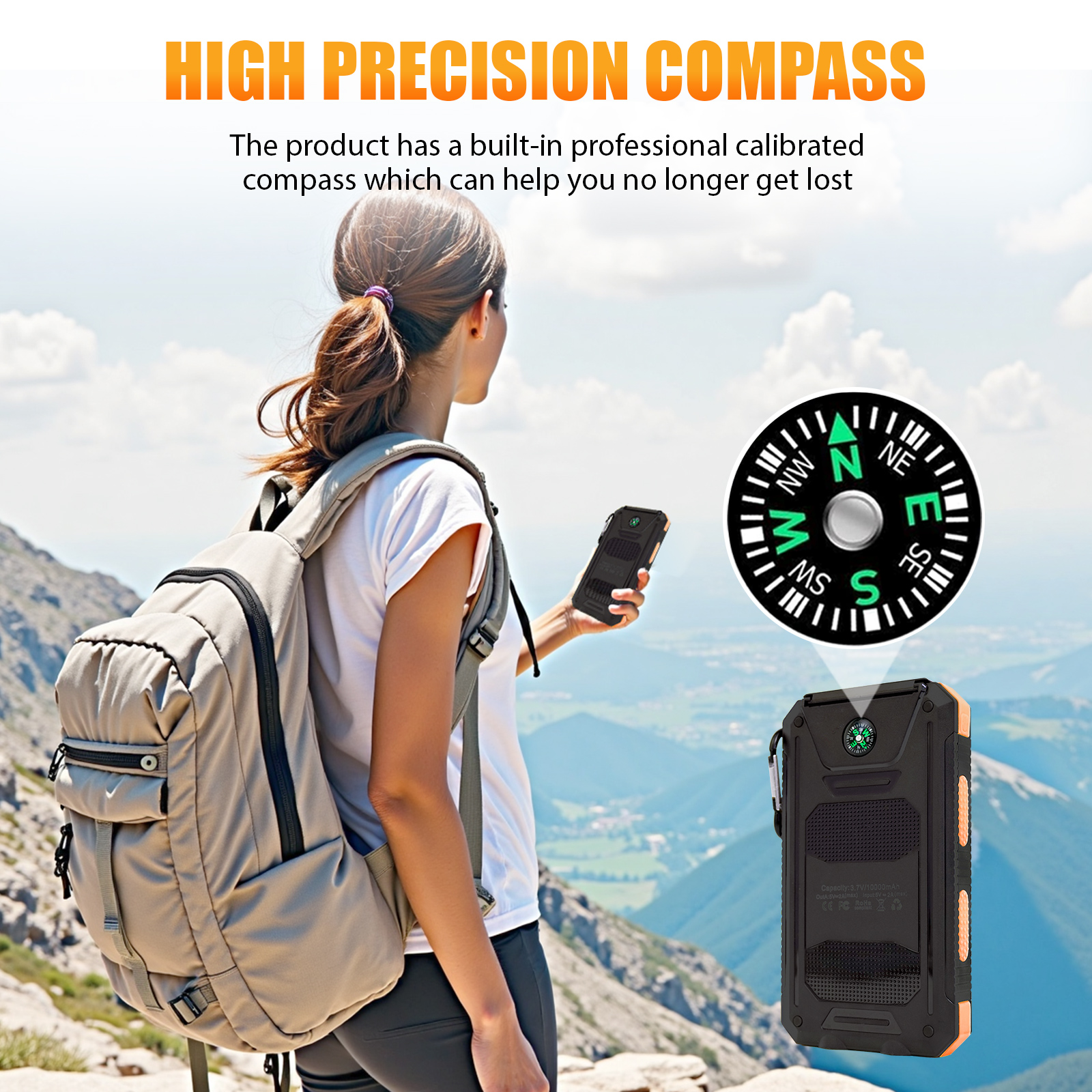 10000mAh Solar Power Bank Port - Outdoor Power Outlet Solar incelemesi ve fiyatı