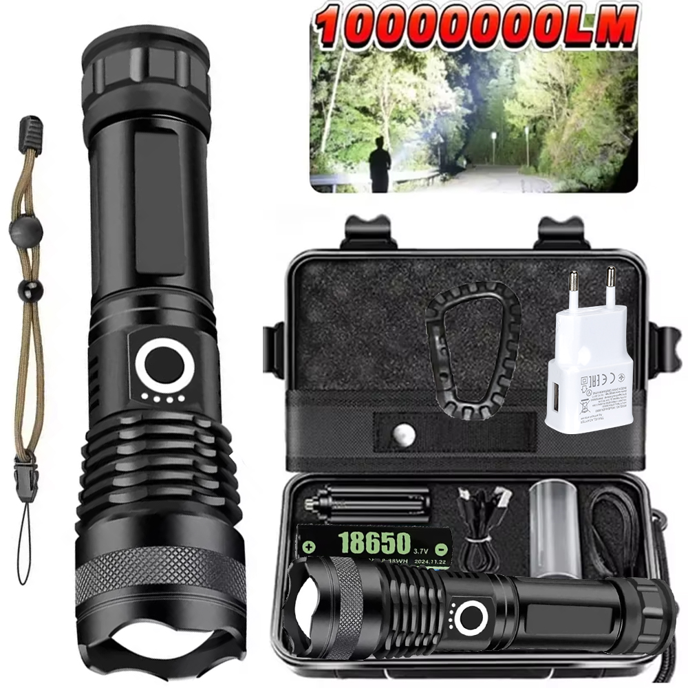 High Power LED Flashlight Rech - Outdoor Power For Camping incelemesi ve fiyatı