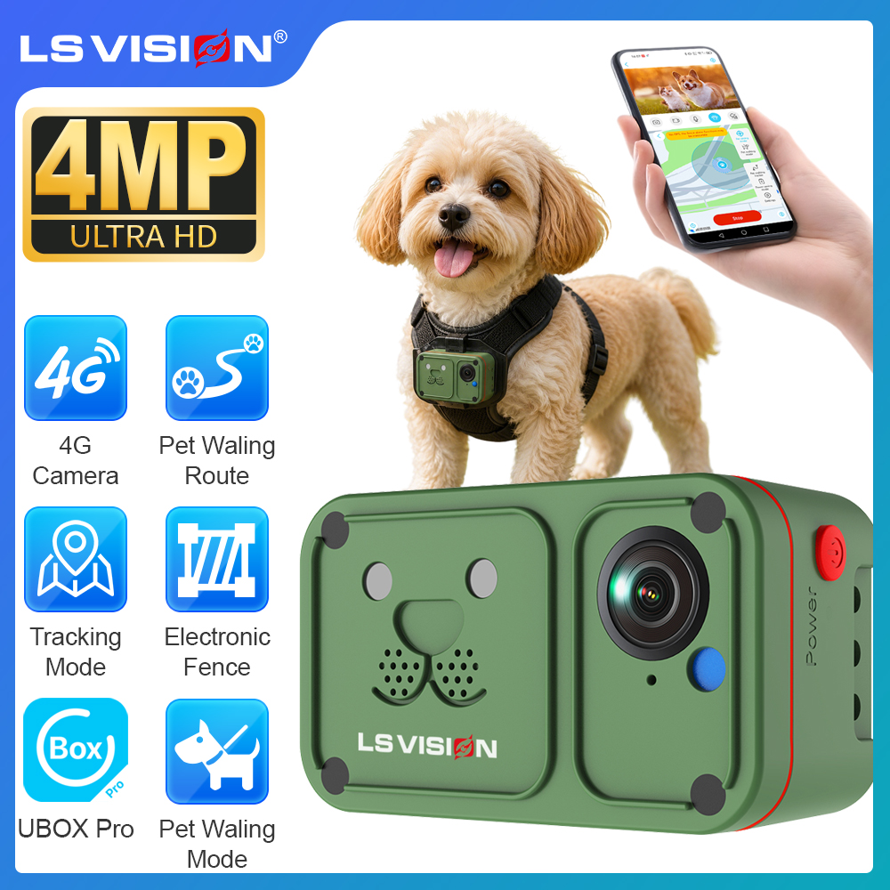 LS VISION 2K 4G Pet Collar Cam - Outdoor Power G Motion incelemesi ve fiyatı