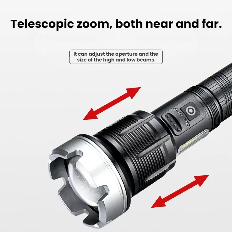 High-power LED Flashlight Tele - Outdoor Power For Camping incelemesi ve fiyatı